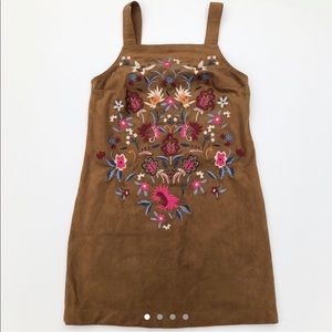 Abercrombie Suede Floral Shift Dress